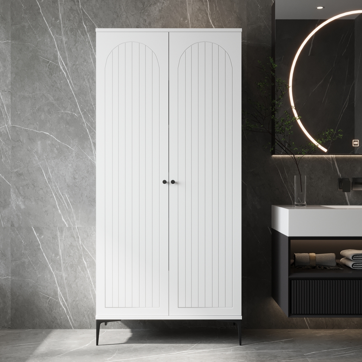 Sembol B 1012 Byz 1012 Bohem Lake Çamaşır Ve Ayakkabılık Dolabı 180x85x40
