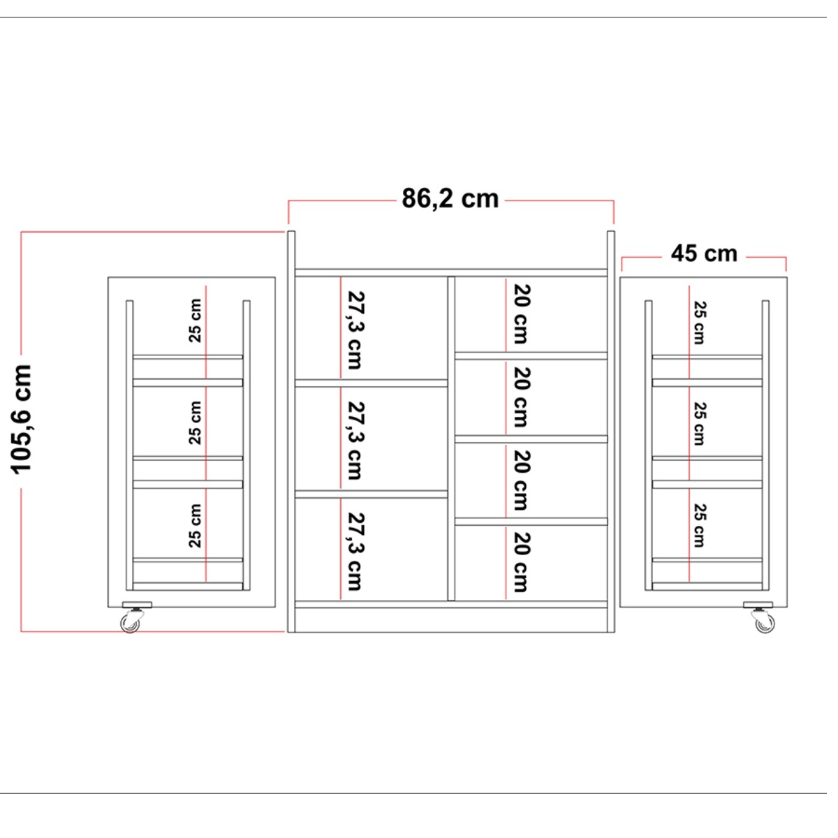 Sembol Kd 01 Kiler Dolabı Kısa 165 ( A ) 1056x862x469 Görseli