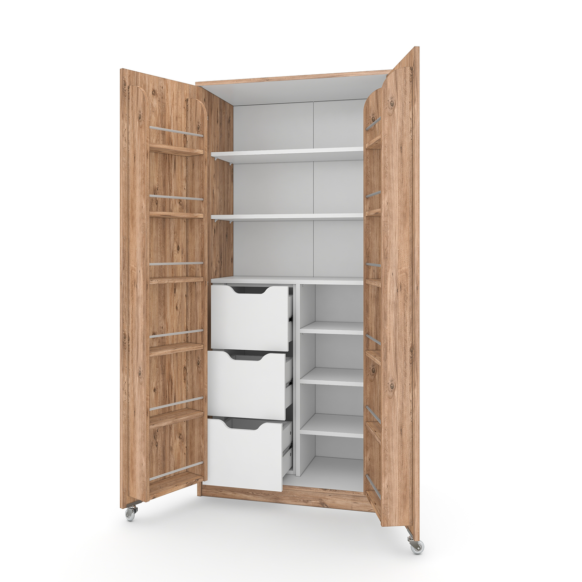 Sembol Kd 09 Kiler Dolabı 2 Kapılı 90 3 Çekmeceli ( A ) 1830x862x469 Görseli
