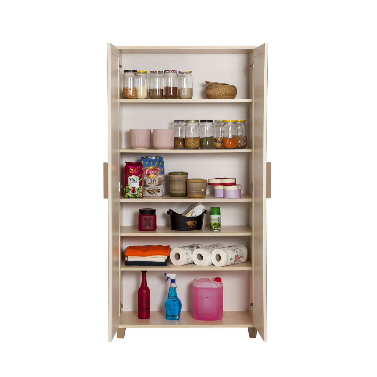 Sembol P 1012 Çamaşır Ve Ayakkabılık Dolabı ( Akça ) 180x85x40 Görseli
