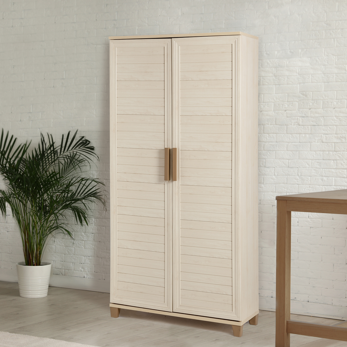 Sembol P 1012 Çamaşır Ve Ayakkabılık Dolabı ( Akça ) 180x85x40