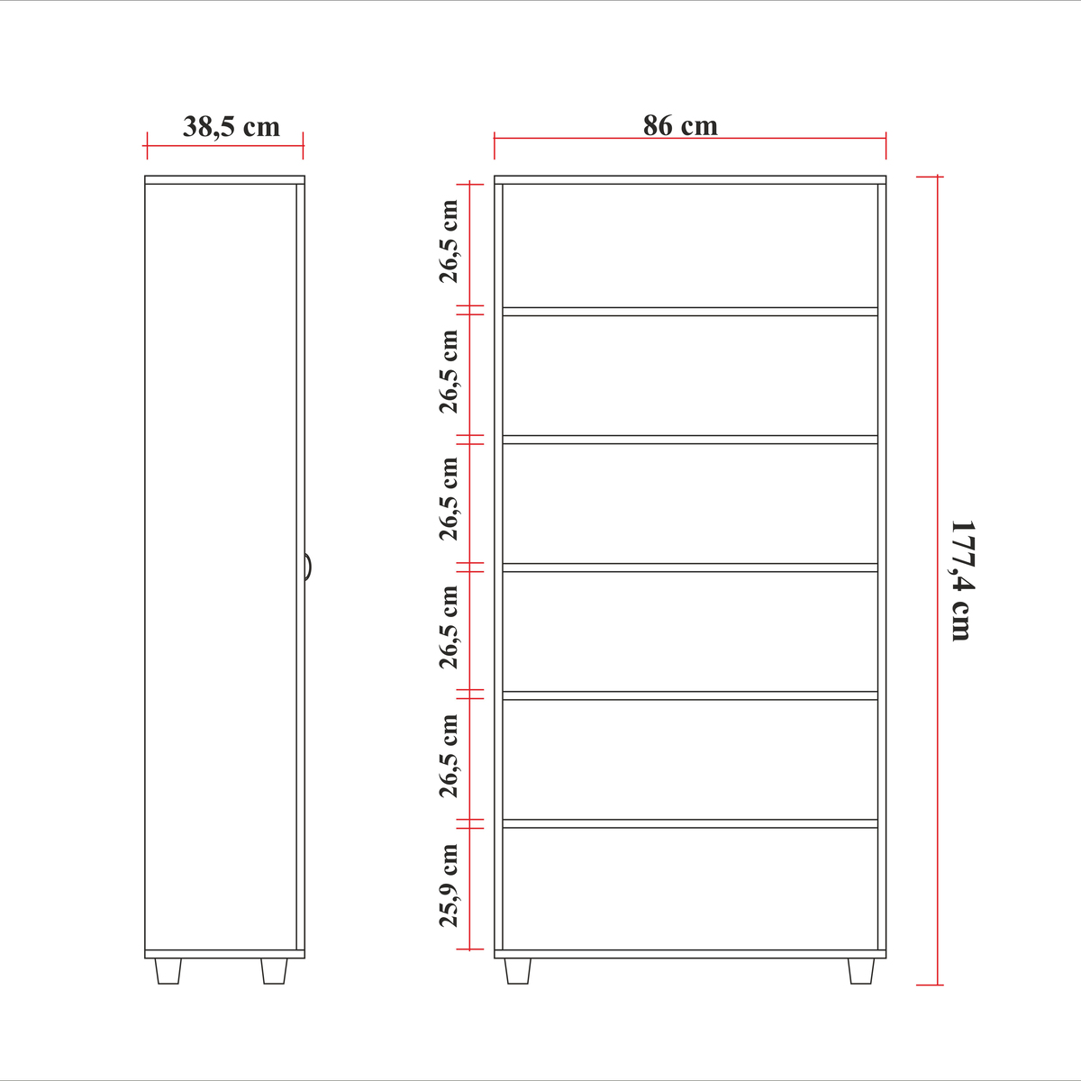 Sembol P 1012 Çamaşır Ve Ayakkabılık Dolabı ( Akça ) 180x85x40 Görseli