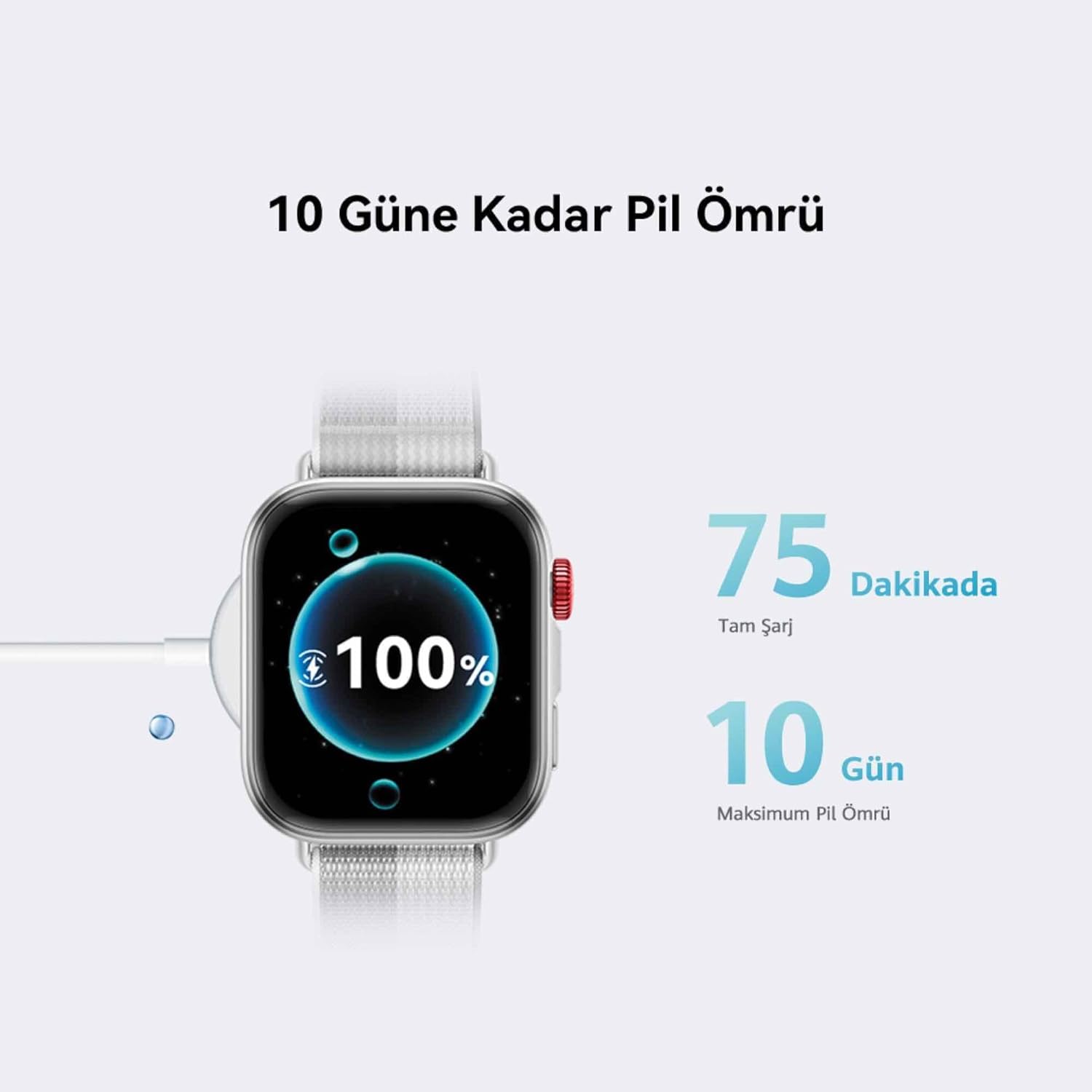 Huawei Watch Fit 4 Akıllı Saat Beyaz Görseli