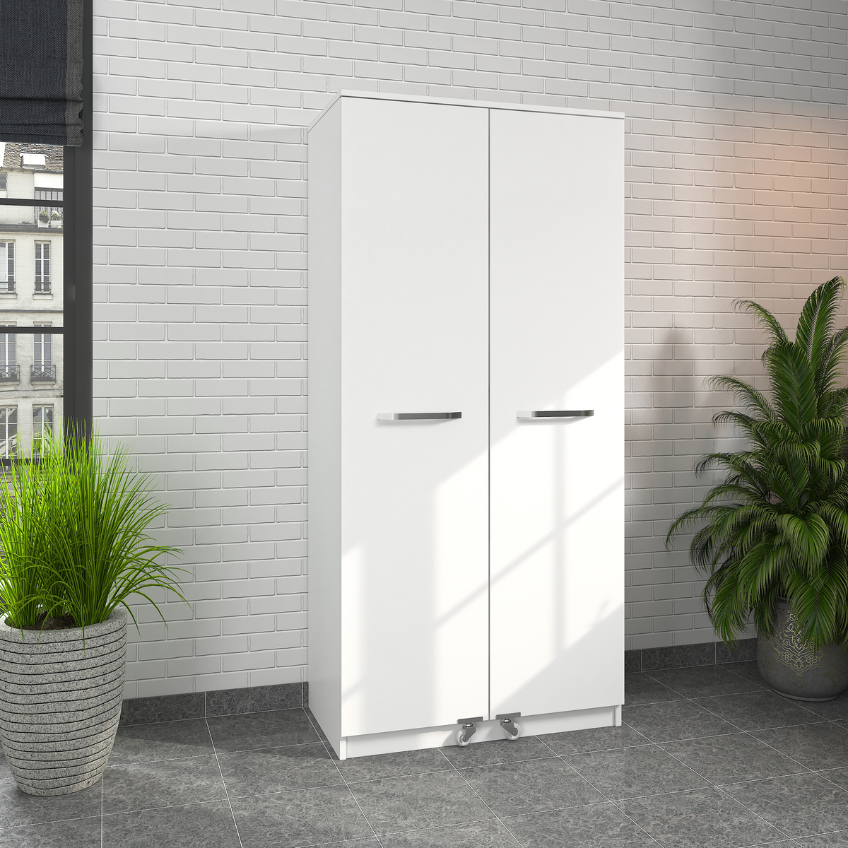 Sembol Kd 07 Kiler Dolabı 2 Kapılı 165 3 Çekmeceli  ( B ) 1830x862x469