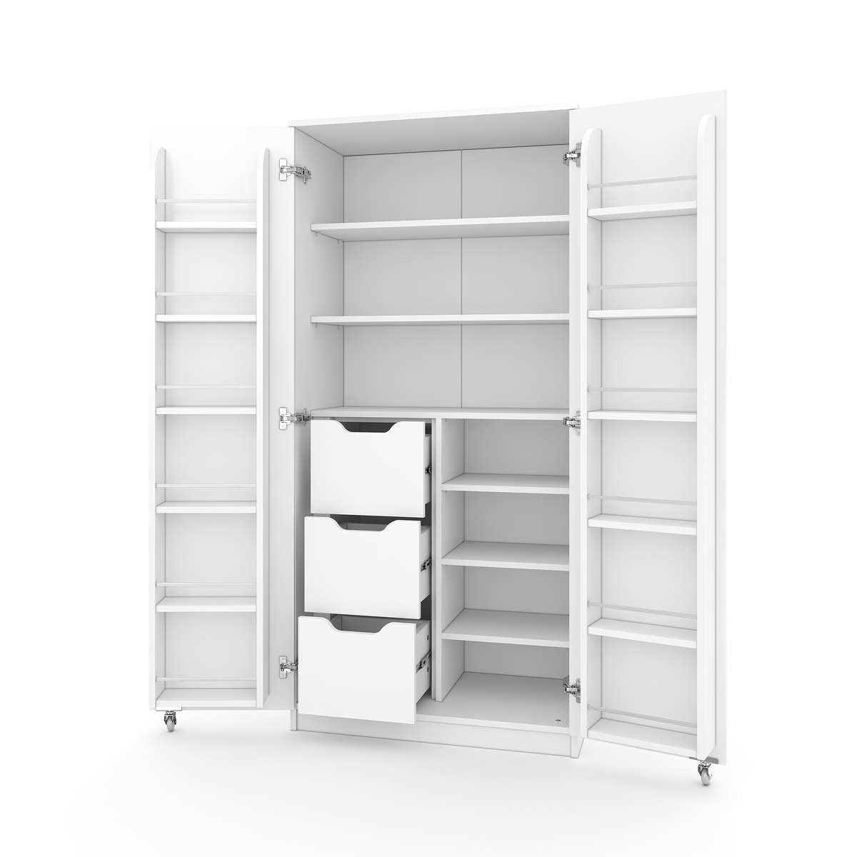Sembol Kd 07 Kiler Dolabı 2 Kapılı 165 3 Çekmeceli  ( B ) 1830x862x469 Görseli