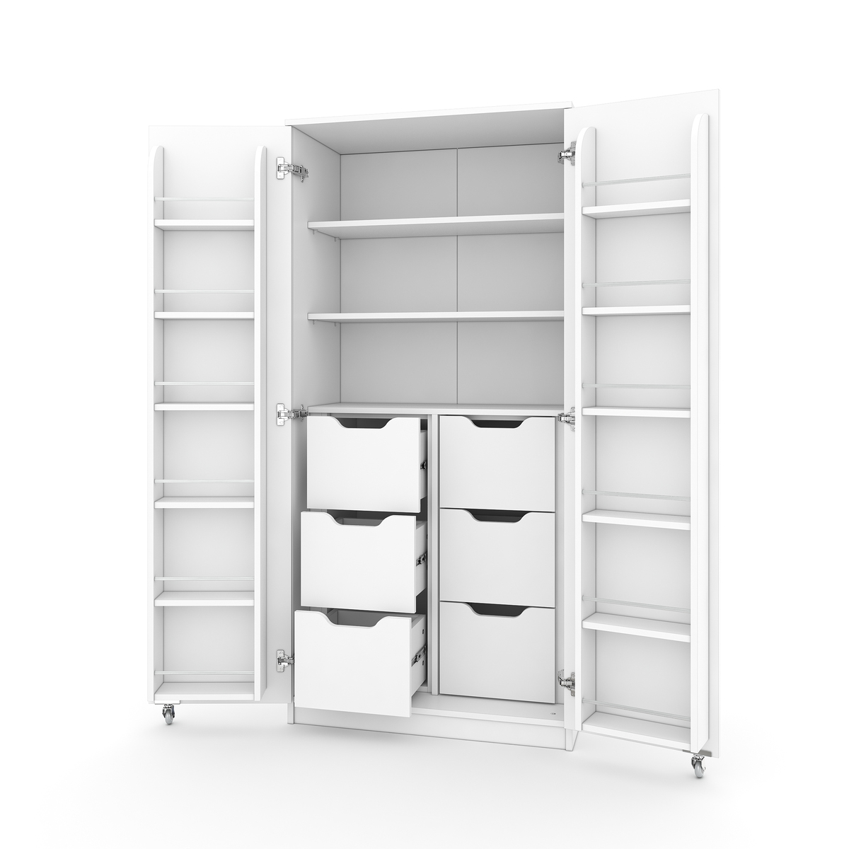 Sembol Kd 08 Kiler Dolabı 2 Kapılı 165 6 Çekmeceli ( B ) 1830x862x469 Görseli