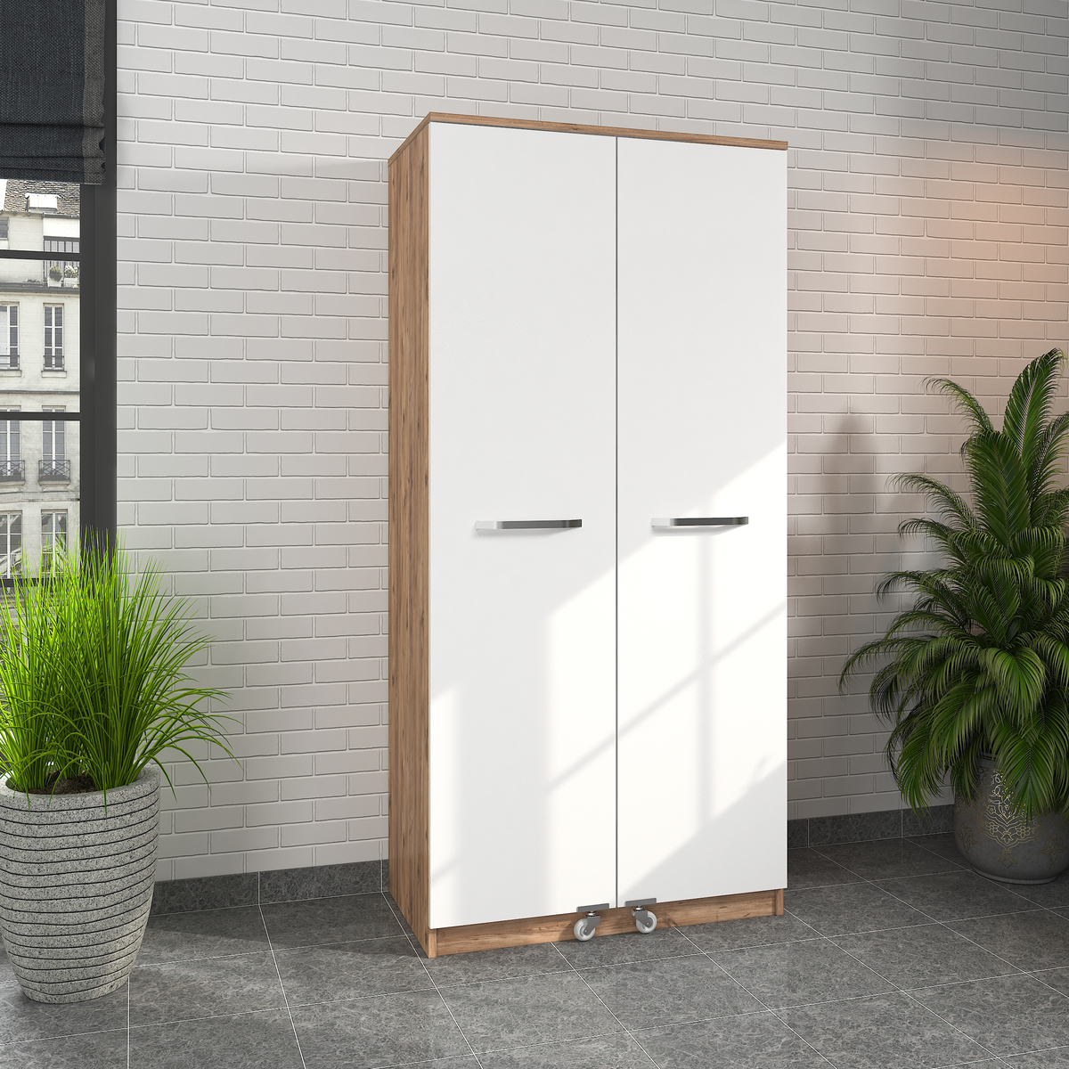 Sembol Kd 09 Kiler Dolabı 2 Kapılı 90 3 Çekmeceli ( AB ) 1830x862x469