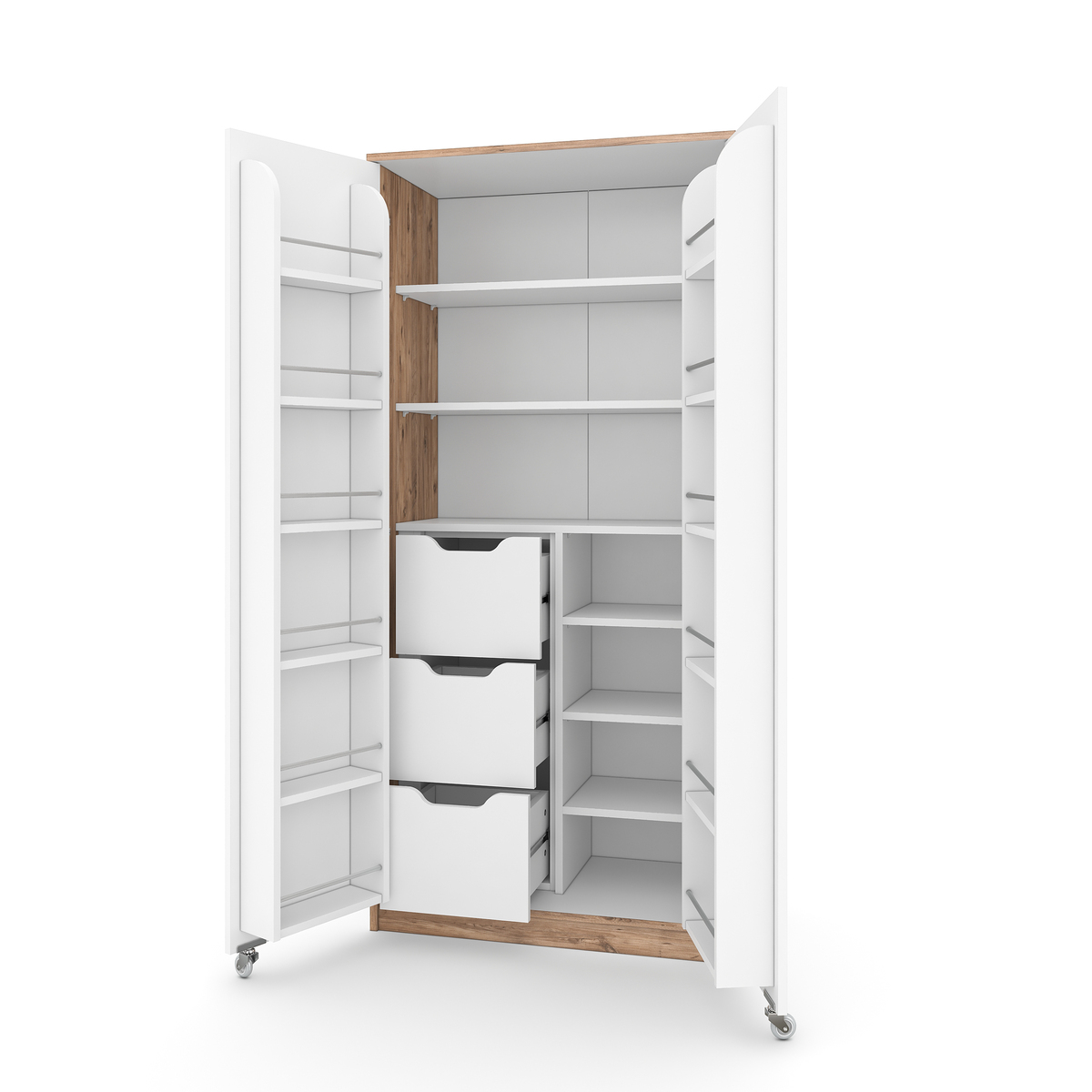 Sembol Kd 09 Kiler Dolabı 2 Kapılı 90 3 Çekmeceli ( AB ) 1830x862x469 Görseli