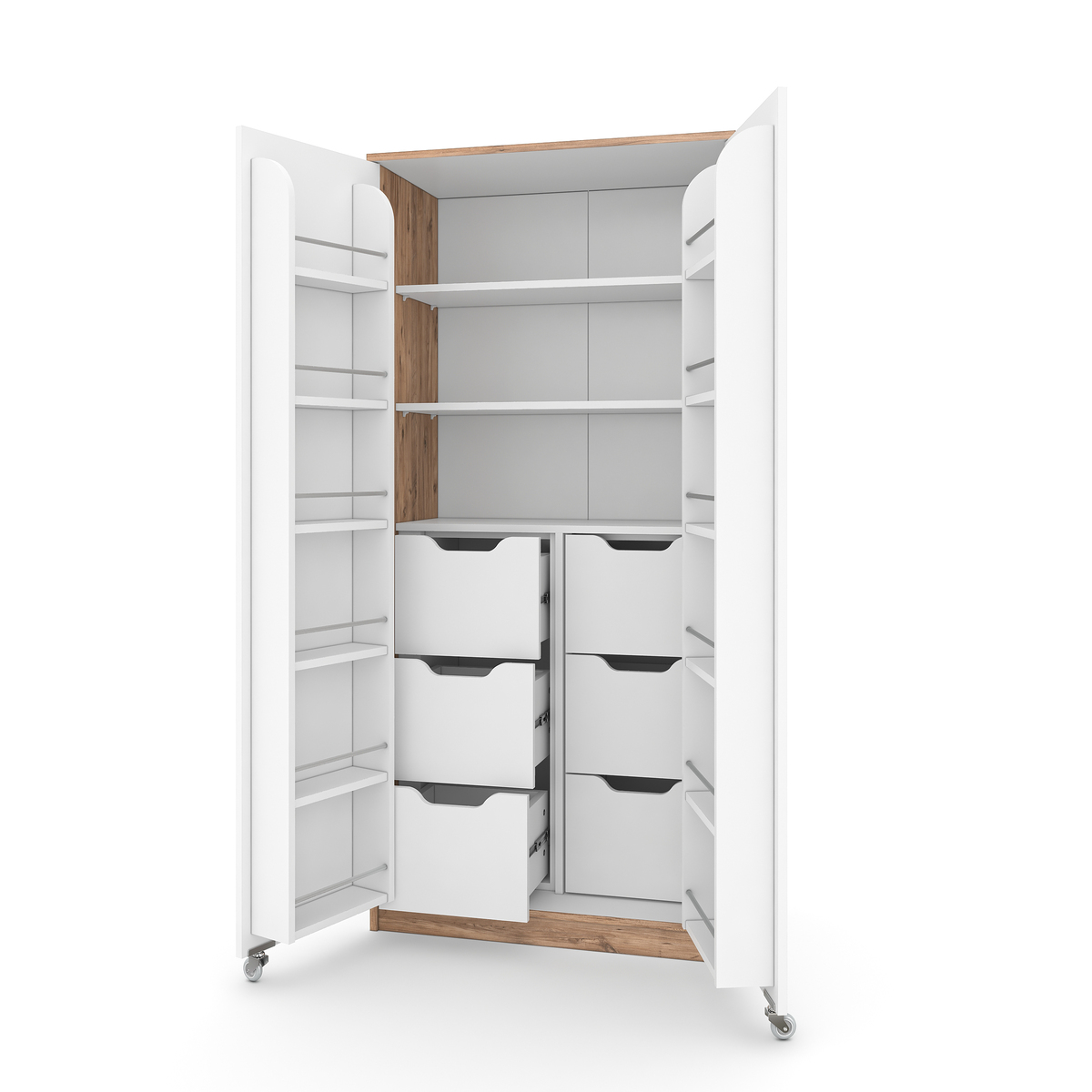 Sembol Kd 10 Kiler Dolabı 2 Kapılı 90 6 Çekmeceli ( AB ) 1830x862x469 Görseli