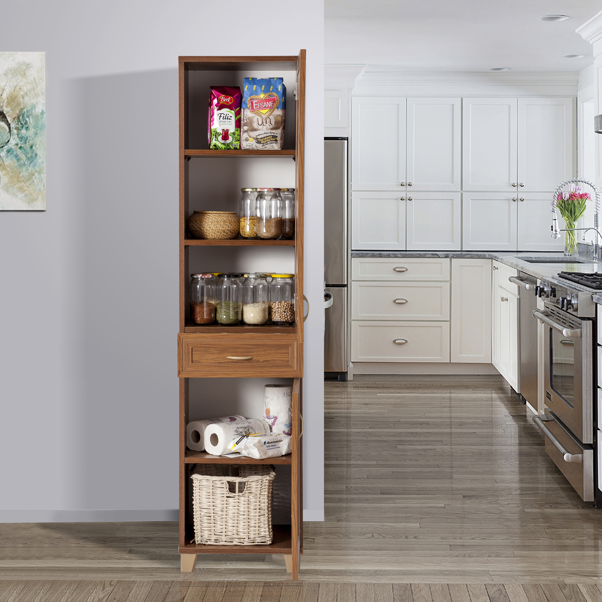 Sembol P 1085 Tek Çekmeceli - 2 Kapaklı Dolap ( C ) 180x45x40 Görseli