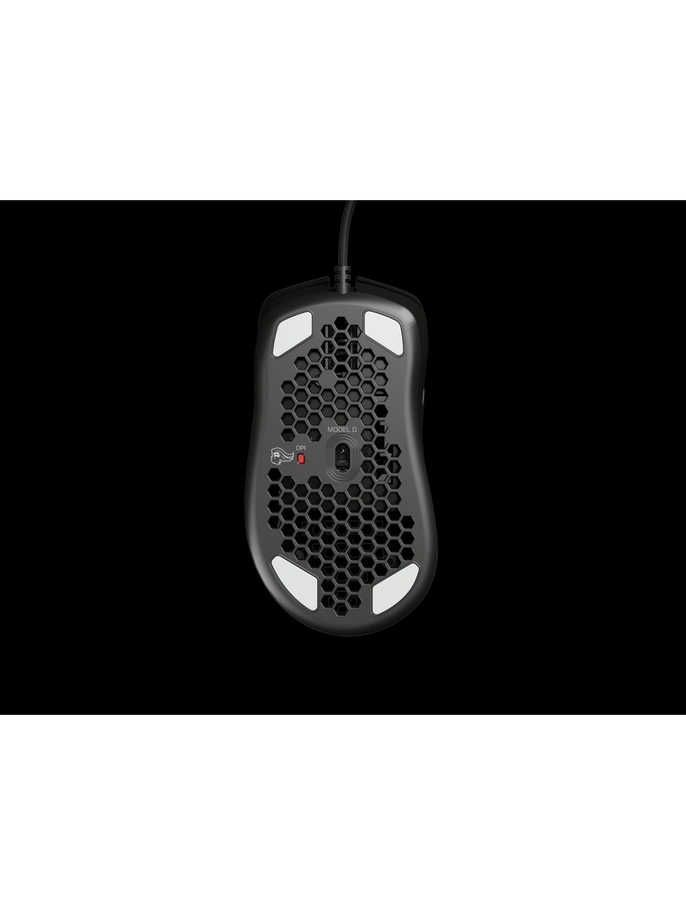 Glorıous  D Kablolu Parlak Siyah Oyuncu Mouse Gd-gwhıte Görseli