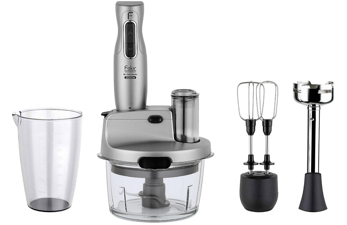 Fakir Mr Chef Quadro 2000w Yeni Cam Silvser Stone