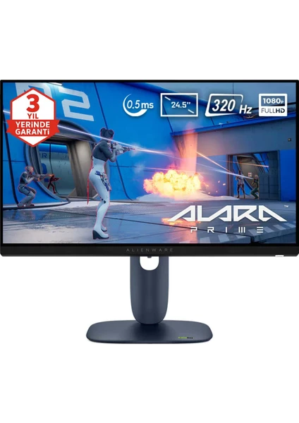 Dell Alienware AW2525HM 24.5" 0.5 ms Full HD Pivot IPS 320 Hz Oyuncu Monitörü