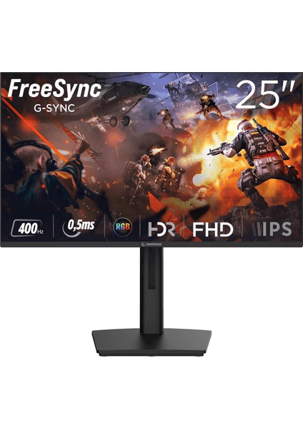 Rampage Titan TT25F400F 25" 0.5 ms Full HD IPS 400 Hz Oyuncu Monitörü