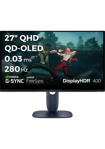 Dell Alienware AW2725D 27" 0.03 ms 2K Pivot 280 Hz OLED Oyuncu Monitörü