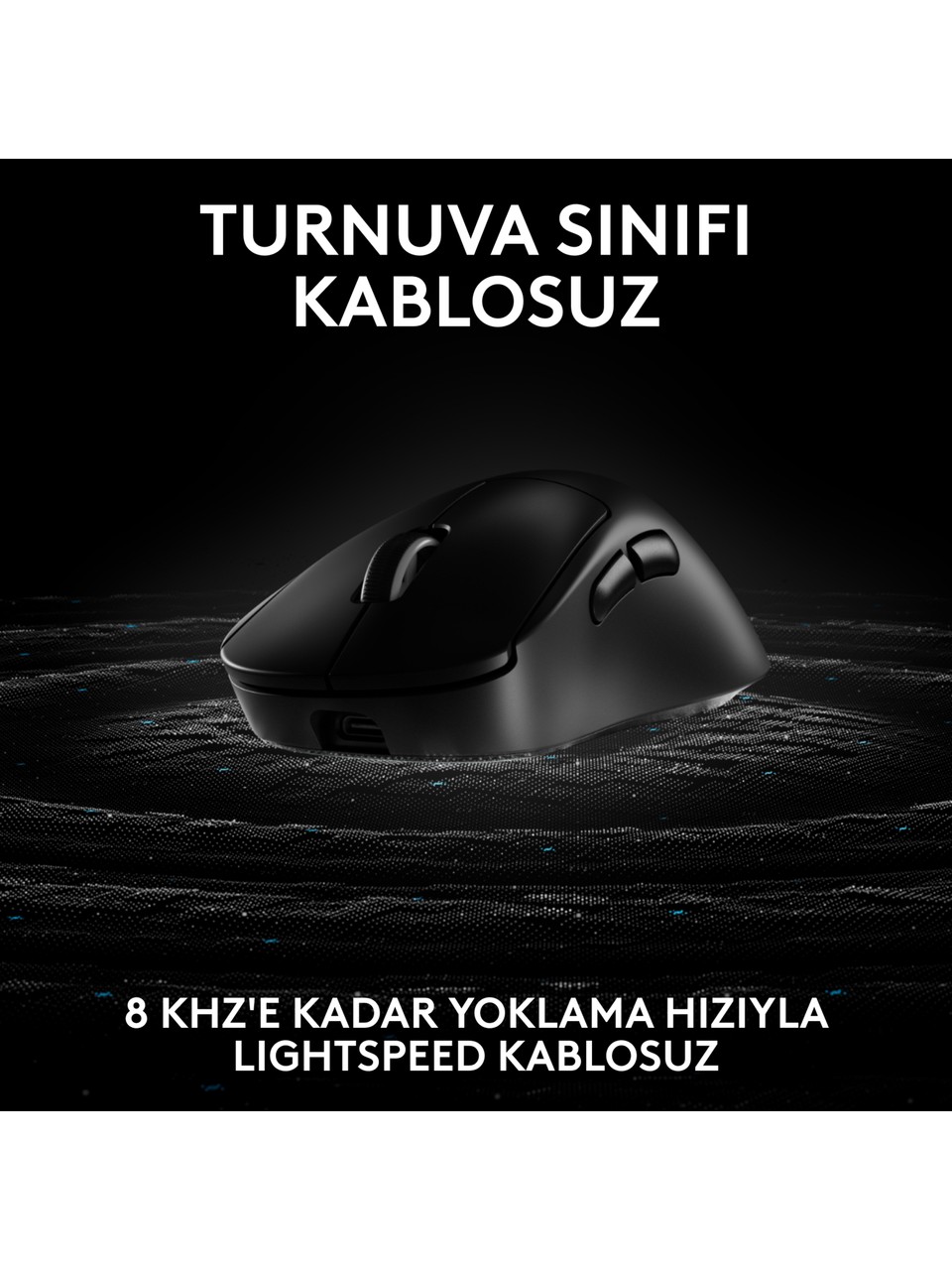 Logitech G PRO X Superlight 2 DEX Lightspeed Hero Şarjlı Optik Kablosuz Oyuncu Mouse Siyah Görseli