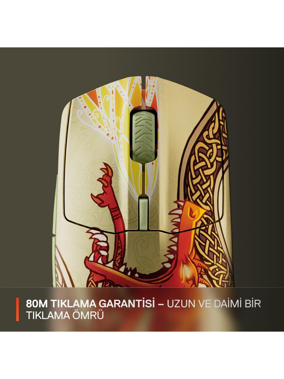 SteelSeries CS2 Dragon Lore Edition Şarjlı Optik Kablosuz Oyuncu Mouse Görseli
