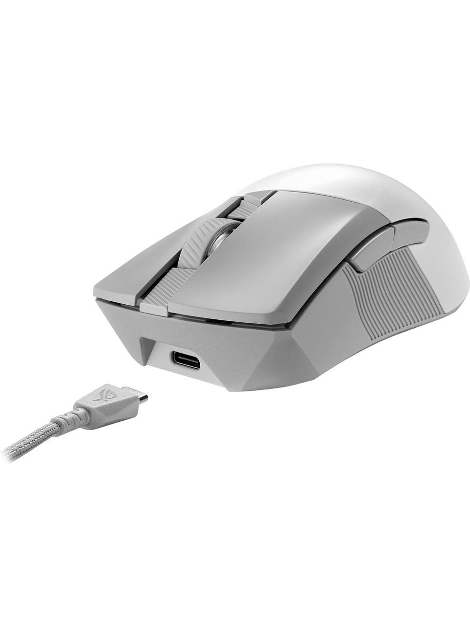 Asus ROG Gladius III Wireless AimPoint Beyaz Optik Kablolu/Kablosuz Oyuncu Mouse Görseli
