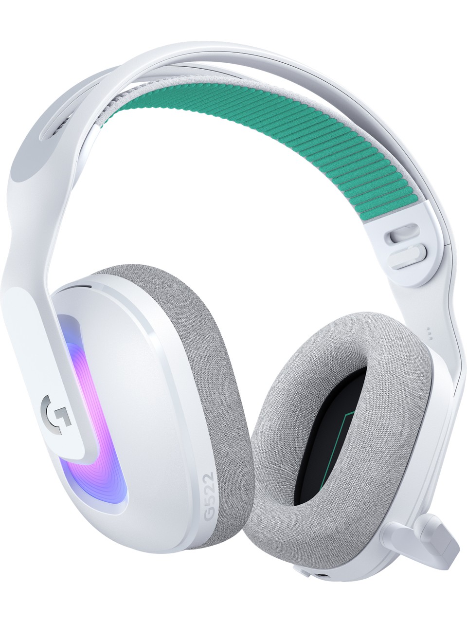 Logitech G522 Lightspeed Beyaz RGB Kablolu/Kablosuz Kulak Üstü Oyuncu Kulaklığı