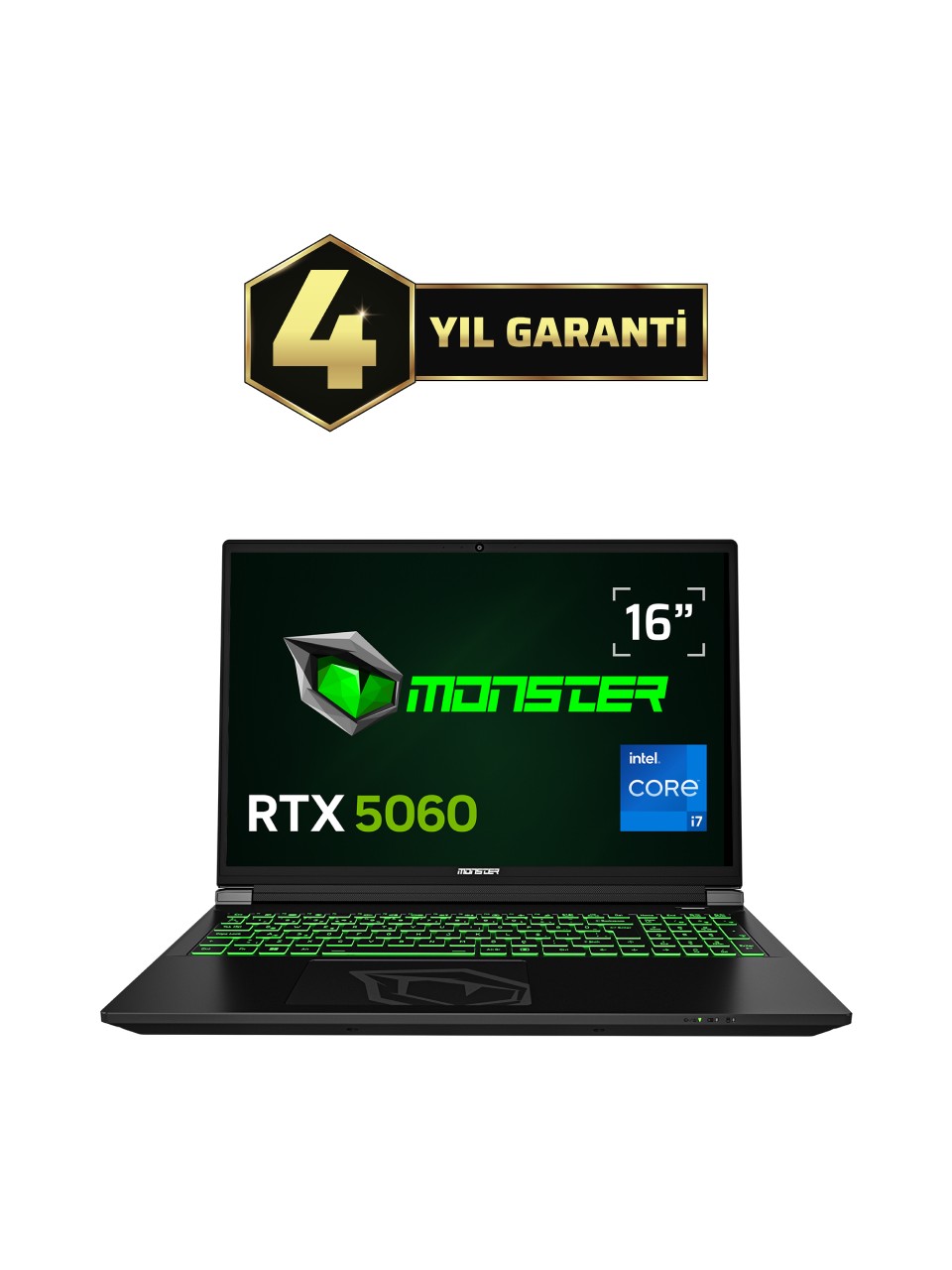 Monster Tulpar T6 V3.3.4 i7-13700HX 16 GB 1 TB SSD RTX5060 16