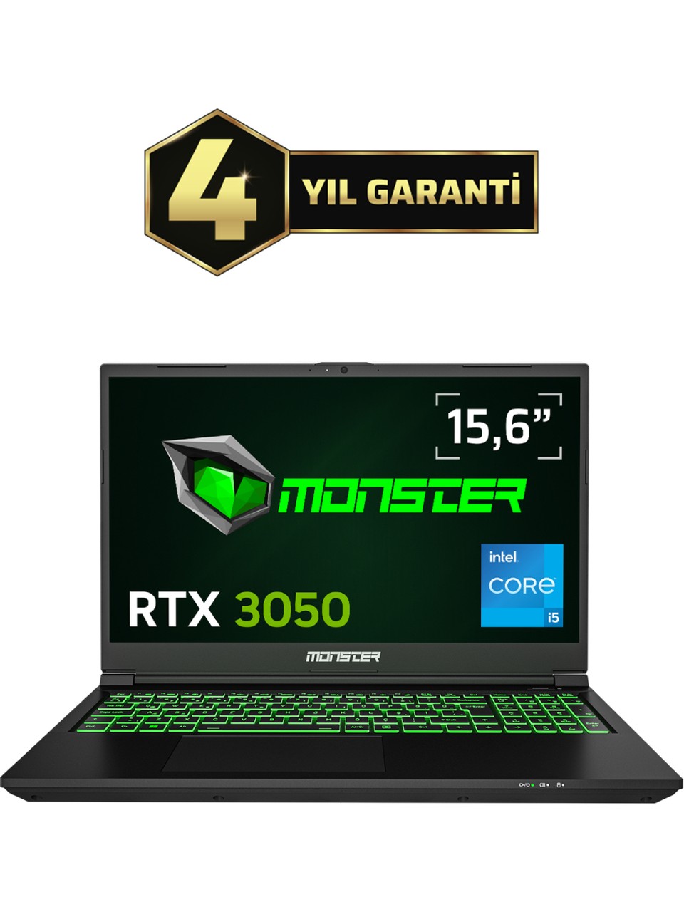 Monster Abra A5 V21.5.6 i5-12450H 8 GB 500 GB SSD RTX3050 15.6