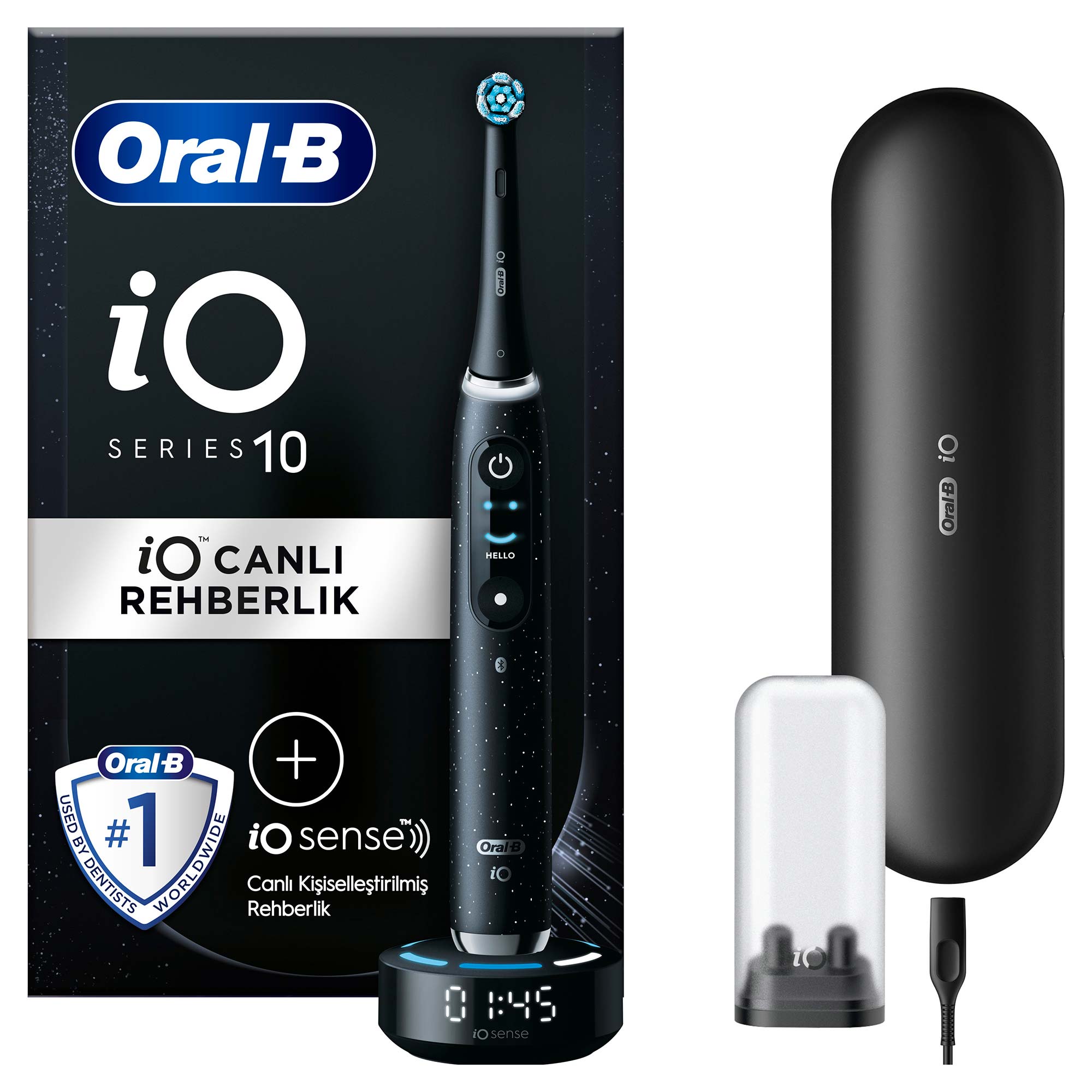 Oral-B iO 10 Kozmik Siyah Şarjlı Diş Fırçası