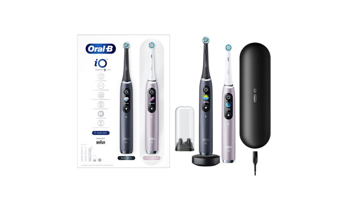 Oral-B iO 9 2'li Şarjlı Diş Fırçası Siyah / Pembe