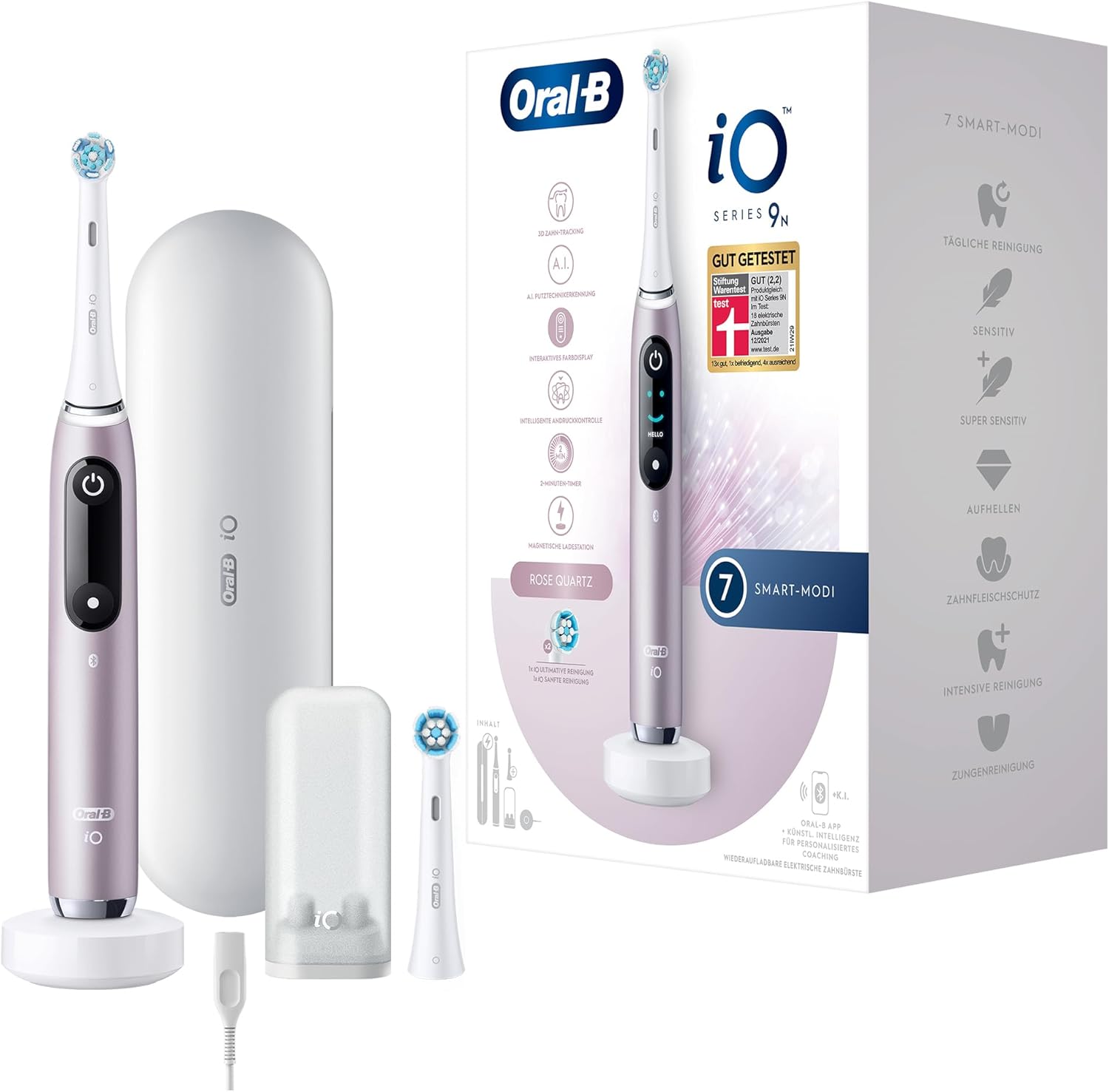 Oral-B iO 9 Şarjlı Diş Fırçası Pembe Görseli