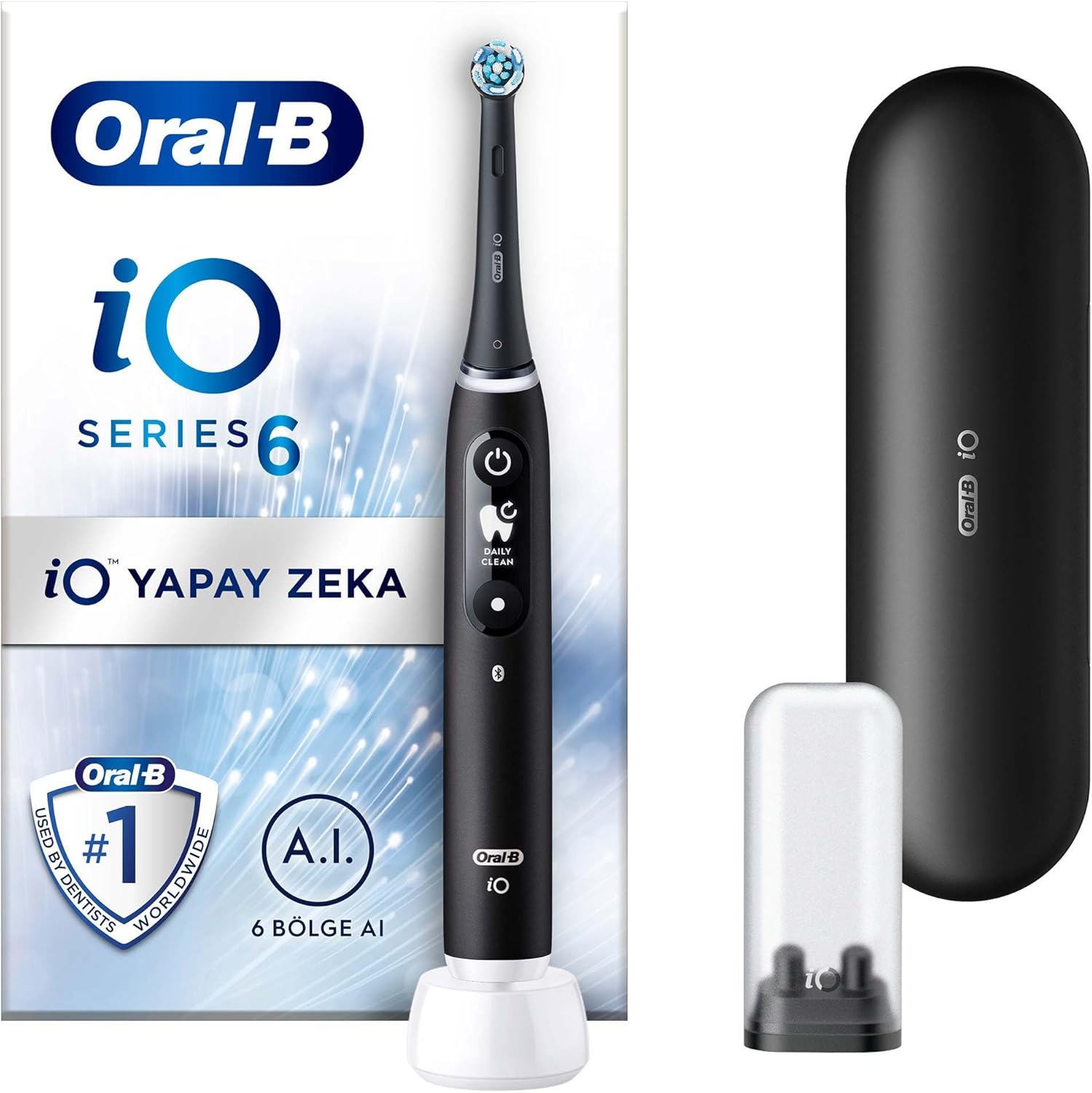 Oral-B iO 6 Smile Şarjlı Diş Fırçası Siyah Görseli
