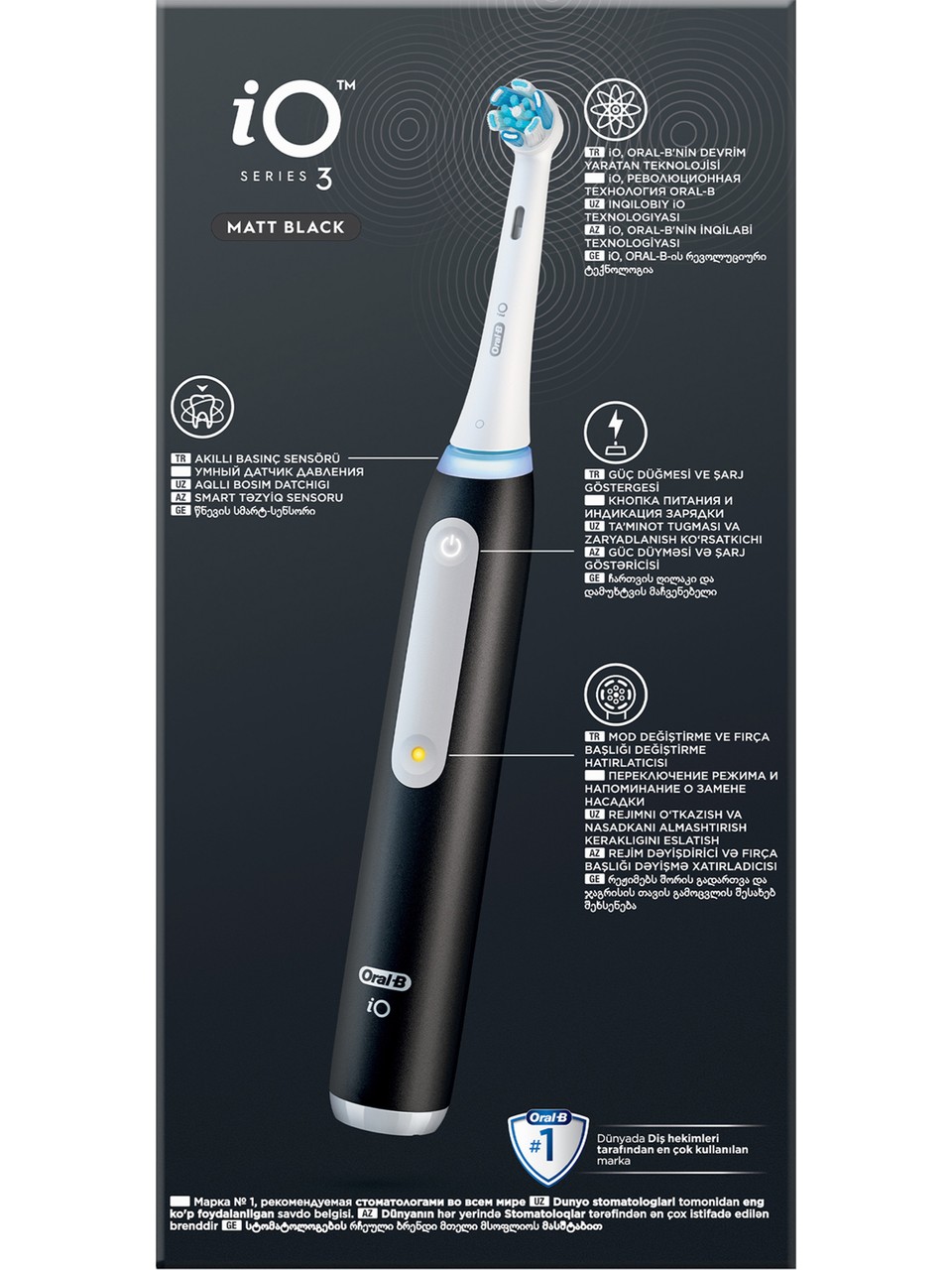 Oral-B iO 3 Şarjlı Diş Fırçası Siyah Görseli