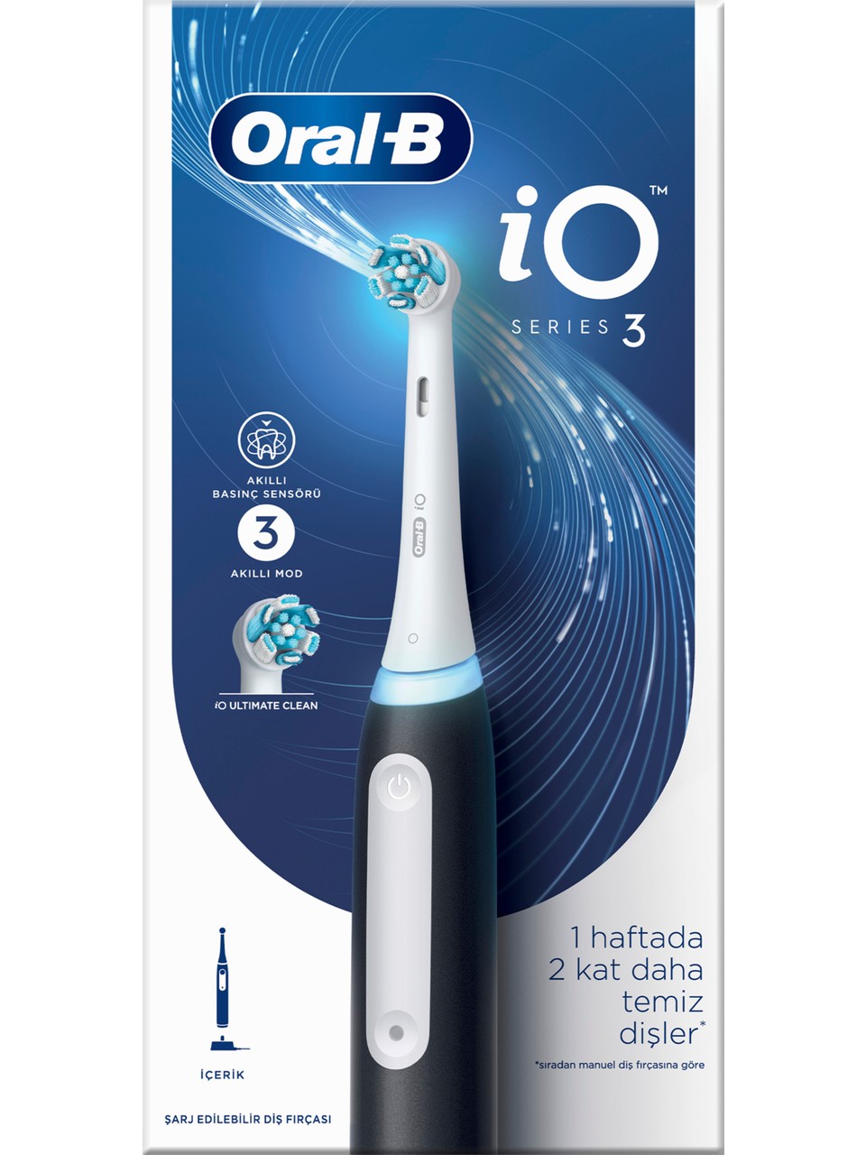 Oral-B iO 3 Şarjlı Diş Fırçası Siyah