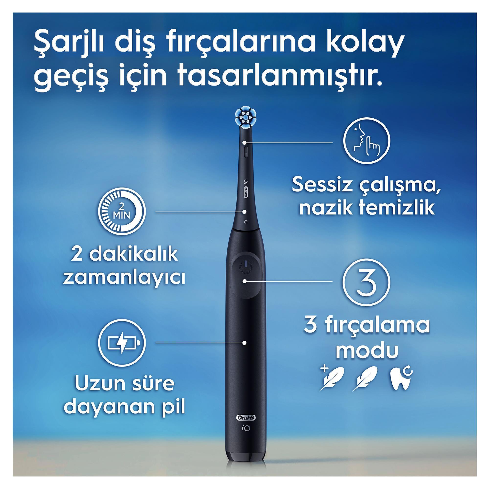 Oral-B iO 2 Şarjlı Diş Fırçası Siyah Görseli