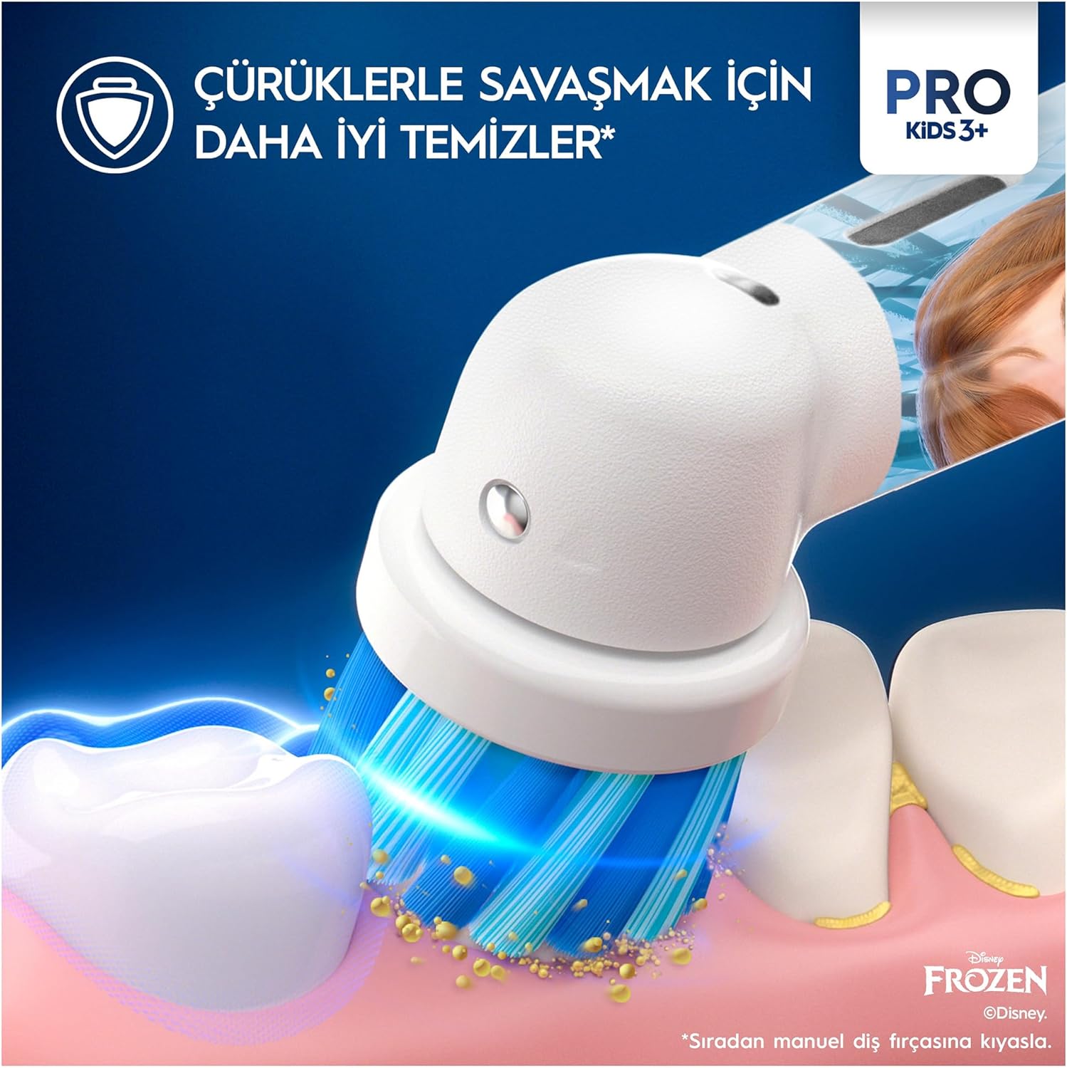 Oral-B Vitality Pro Frozen Özel Seri Çocuklar İçin Şarj Edilebilir Diş Fırçası Görseli