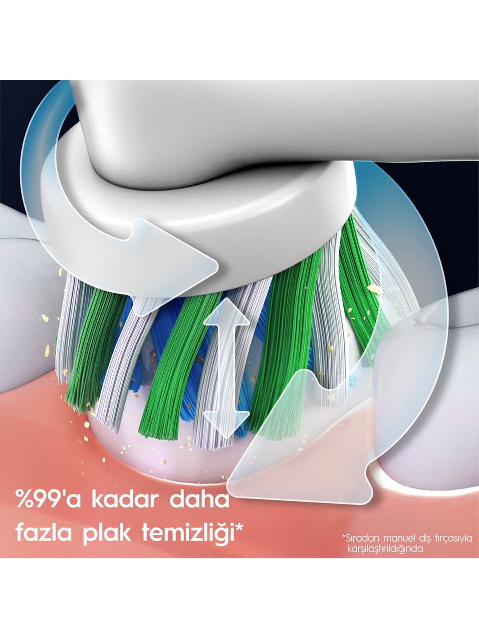 Oral-B D103 Vitality Pro Cross Action Şarjlı Diş Fırçası Mavi Görseli