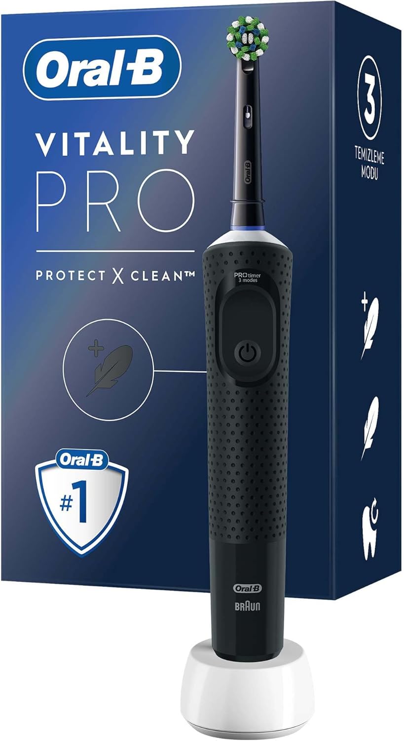 Oral-B D103 Vitality Pro Cross Action Şarjlı Diş Fırçası Siyah Görseli