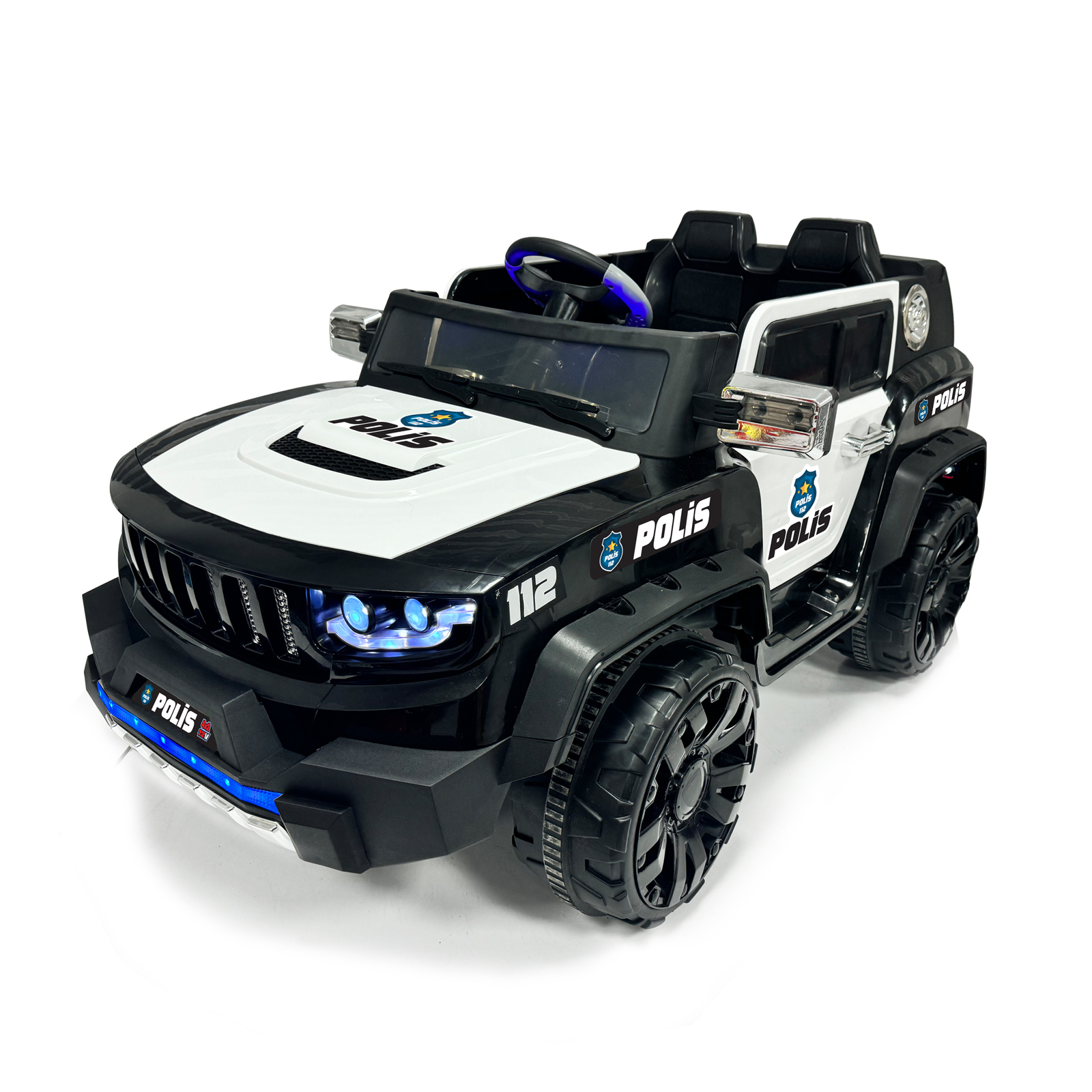 Ak 96-445 Polis İznik Kumandalı Akülü Araba 12 Volt