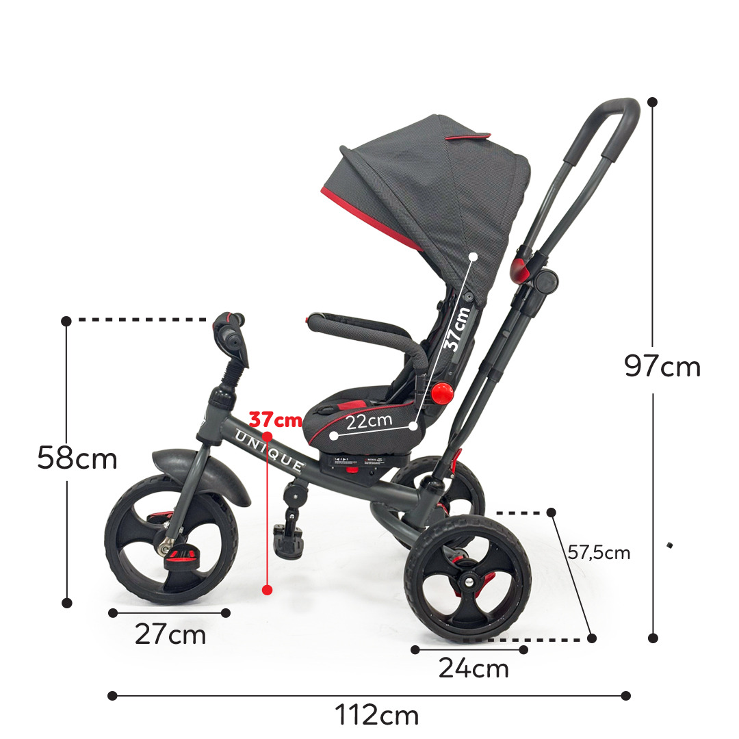 Ak 94-625 Unique Trike İcon 3 Teker İtmeli Bisiklet Görseli