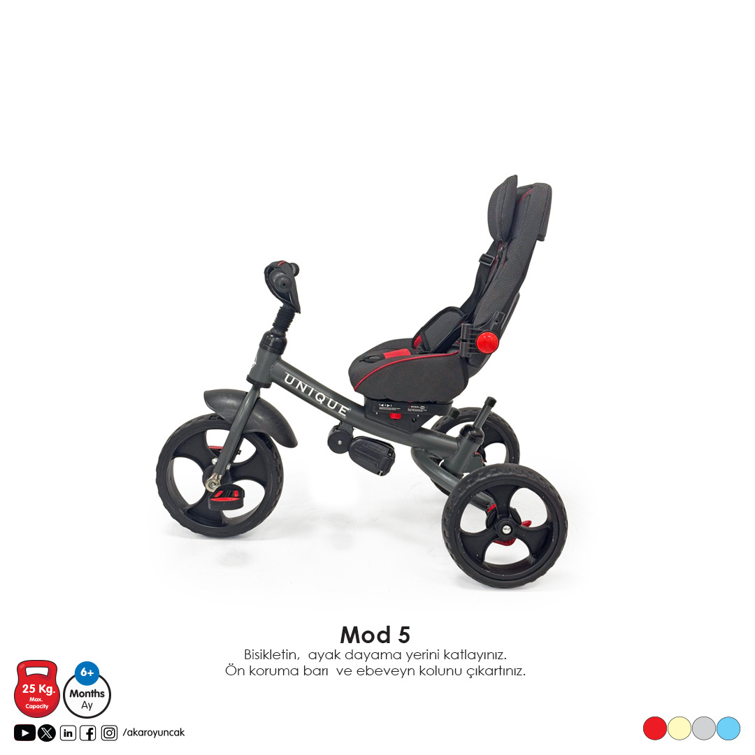 Ak 94-625 Unique Trike İcon 3 Teker İtmeli Bisiklet Görseli