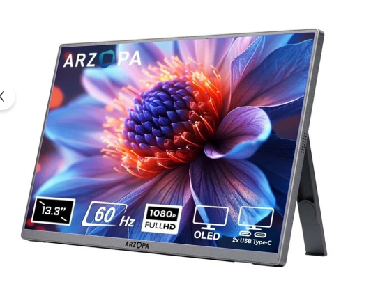 Arzopa A3c Pro 13.3 İnç 60hz 1ms Full Hd Oled Type-c Taşınabilir Monitör