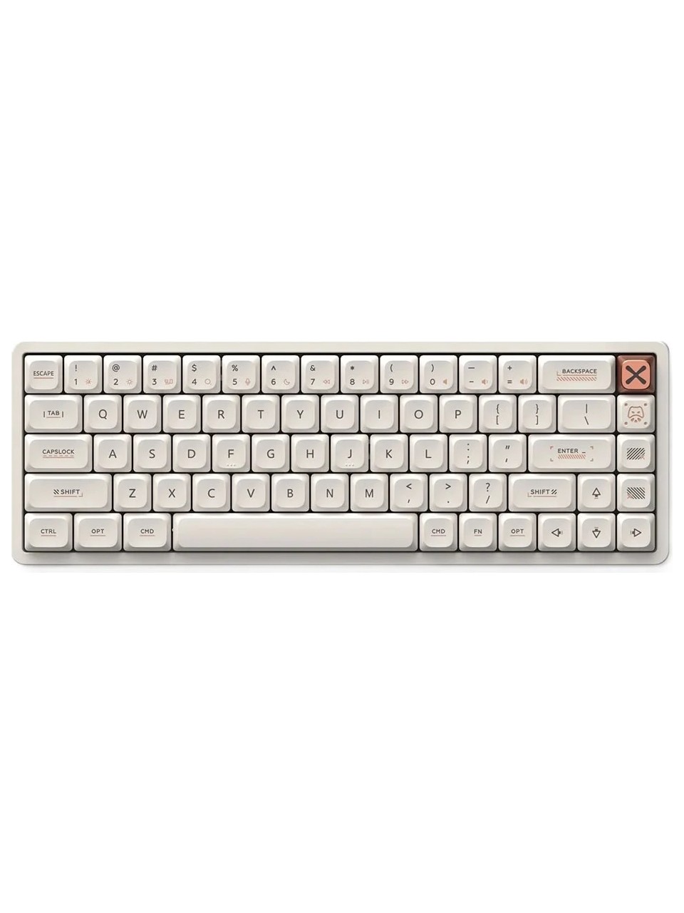 Iqunıx Magi65 Ochre White %65 Gold Red Switch Rgb Kablosuz Hotswap Mekanik G.klavye