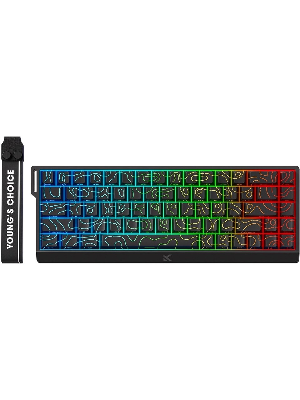 Mchose Ace68 Black Topographic %65 Hall E.uranus Switch Rgb Mek.g.klavye Mc-ace68-20