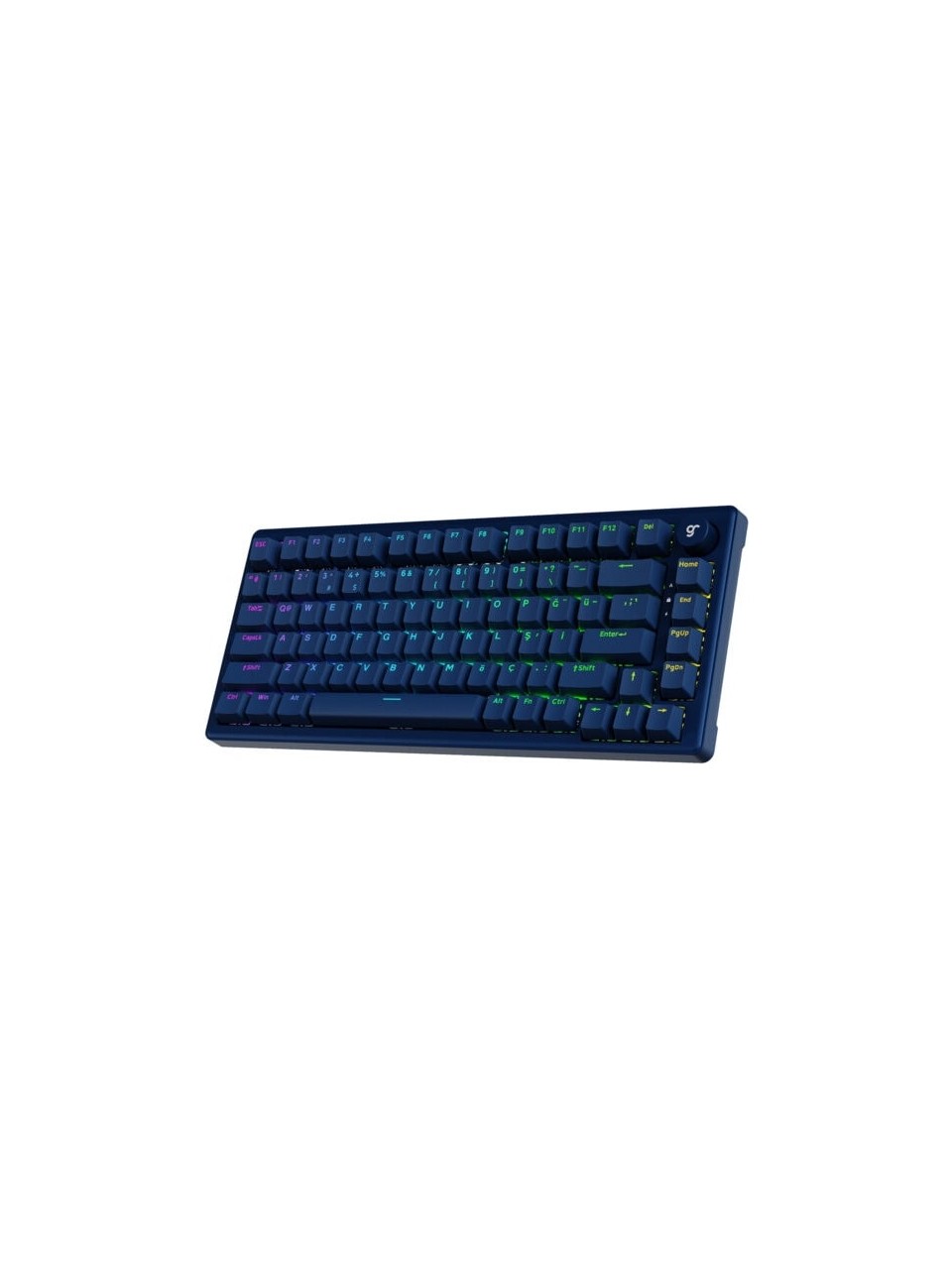 Gameraider K1 He Dark Blue Ultra-fast Lime Manyetik Switch 8k Türkçe Kablolu Gaming Klavye Görseli