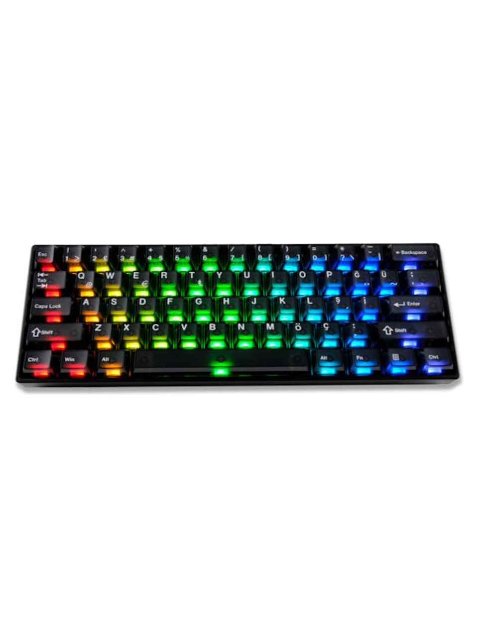 Akko Monsgeek Fun60 Max Black Hall E.glare Man. Switch 8k Hz Argb Kablosuz Mek.g.klavye Görseli