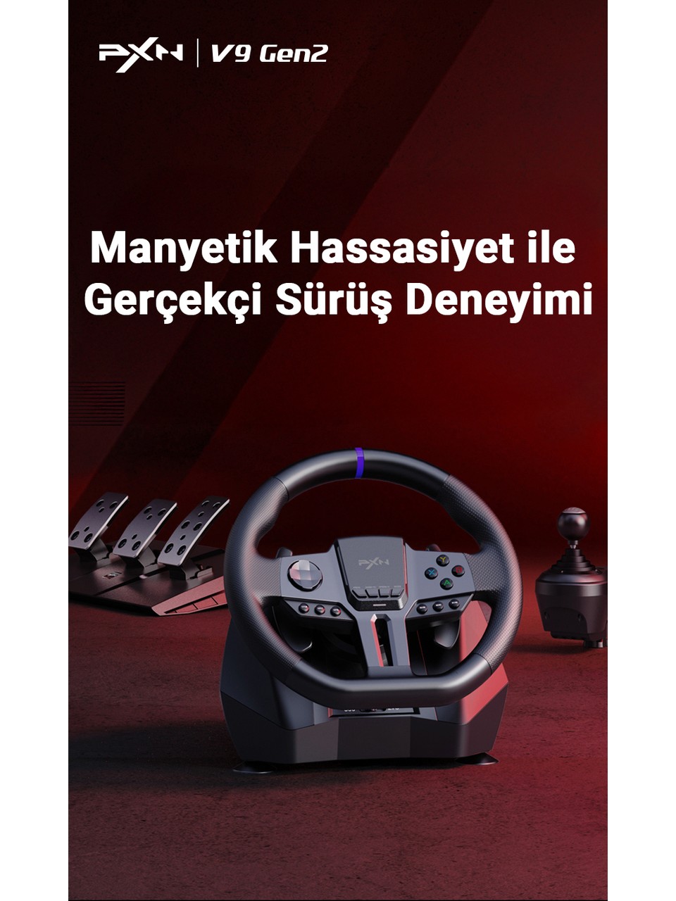 Pxn V9 Gen2 Pc-xbox One Series-ps4 Uyumlu Direksiyon Seti