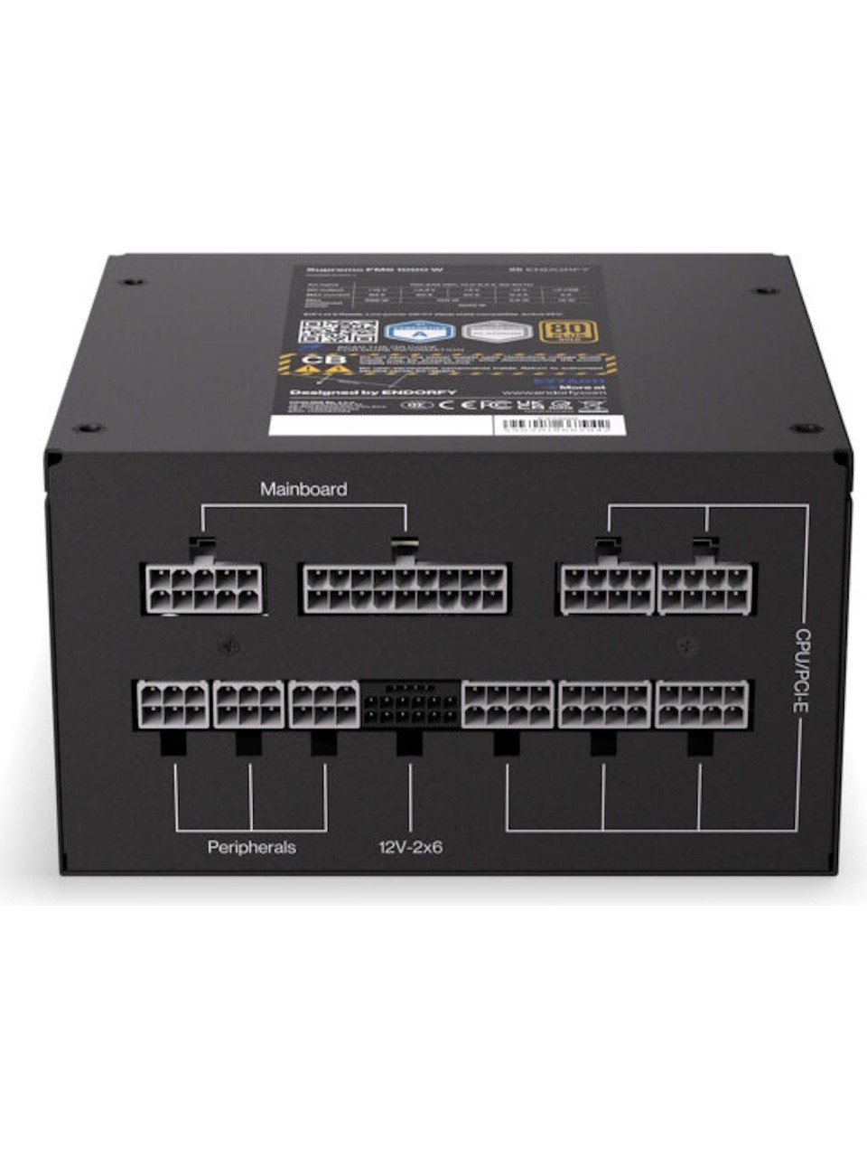 Endorfy Supremo Fm6 1000w 80+ Gold Pcıe 5.1 Full Modüler Atx 3.1 Güç Kaynağı Ey7a011 Görseli