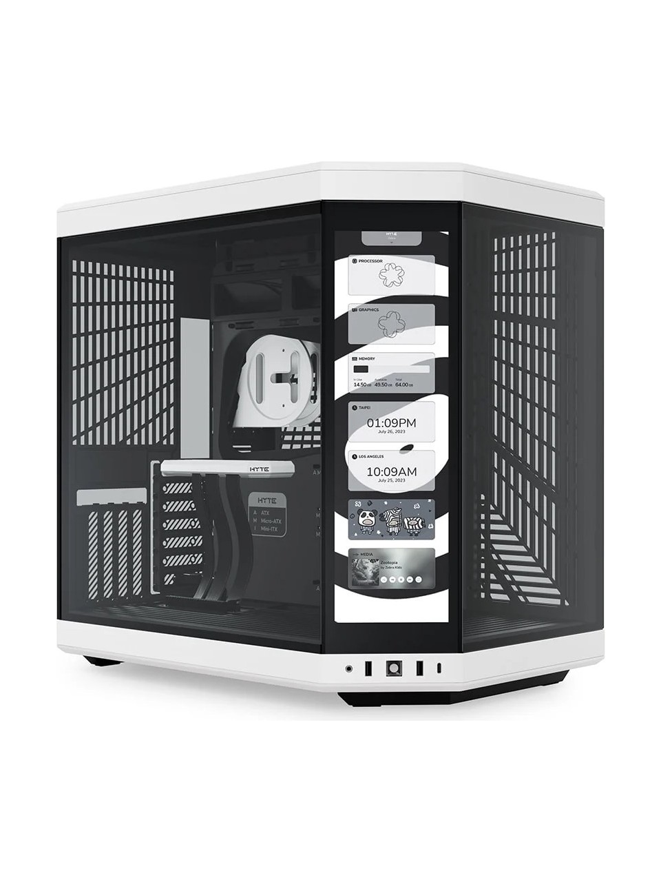 Hyte Y70 Touch Pandausb 3.2 E-atx Dual Chamber Mid Tower D. Ekranlı G.kasa Cs-hyte-y70ttı-wb