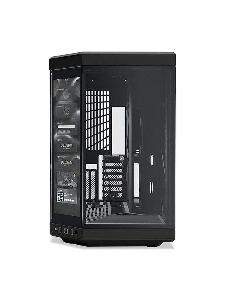 Hyte Y70 Touch Pitch Black Usb 3.2 E-atx D.chamber Mid Tower D.ekranlı G.kasa Cs-hyte-y70tı-bb Görseli