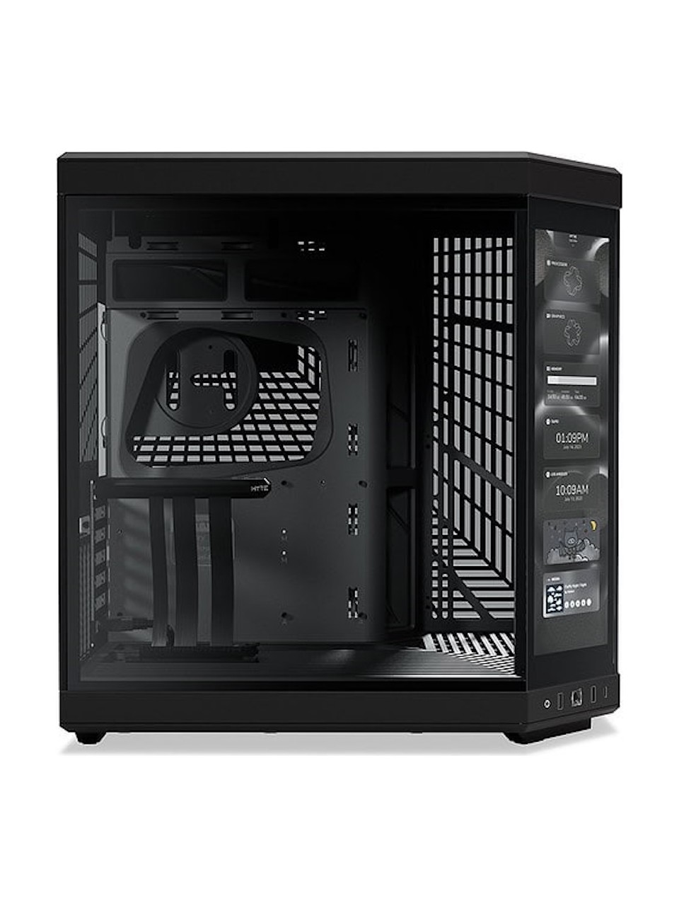 Hyte Y70 Touch Pitch Black Usb 3.2 E-atx D.chamber Mid Tower D.ekranlı G.kasa Cs-hyte-y70tı-bb Görseli
