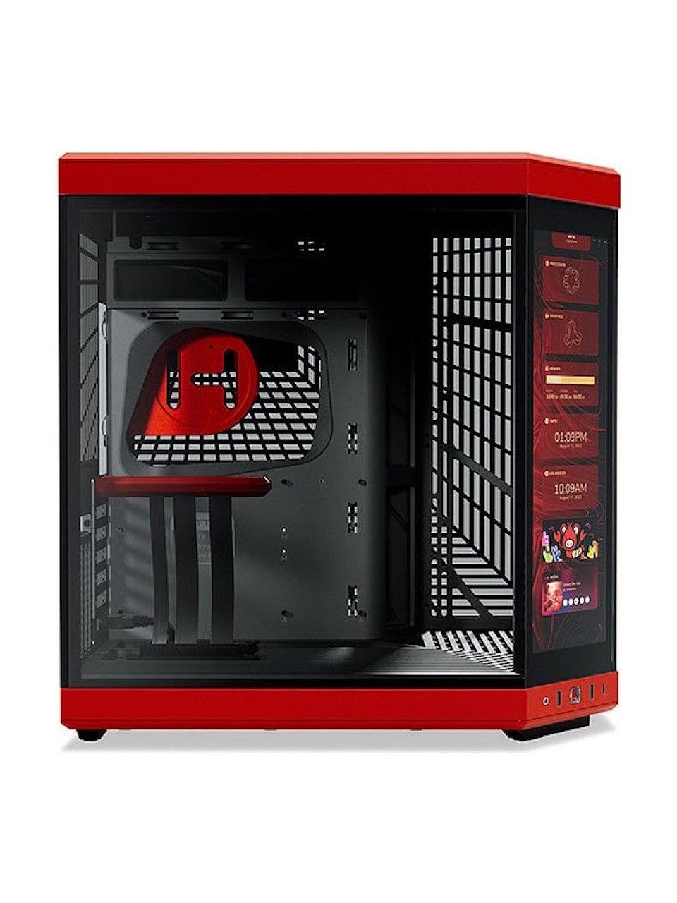 Hyte Y70 Touch Black Cherry Usb 3.2 E-atx D.chamber Mid Tower D.ekranlı G.kasa Cs-hyte-y70ttı-rb Görseli