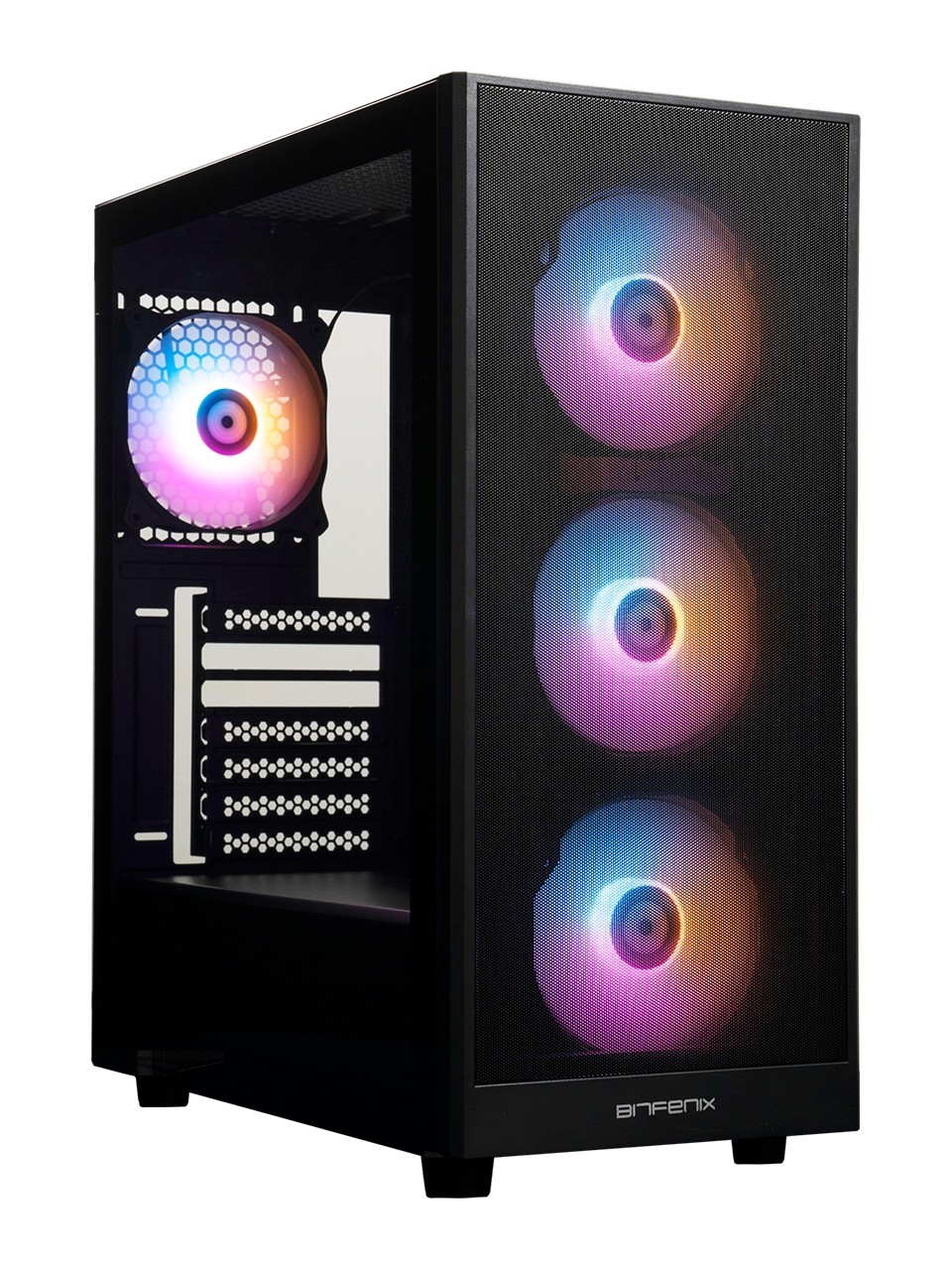 Bitfenix Grafi Black 4x120m Frgb Fan Mesh Usb 3.0 Mid Tower Atx G.kasa Bfc-grm-kkgsk-4f